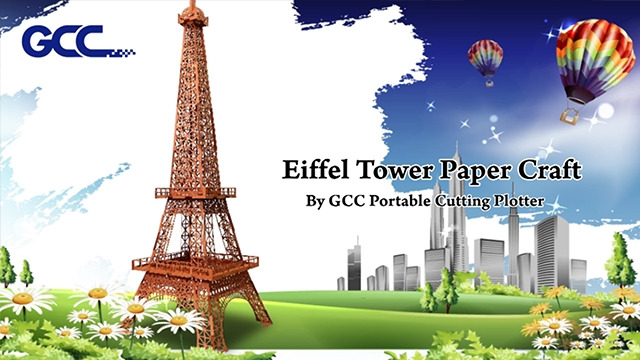 Plotter de corte portátil Torre Eiffel de GCC