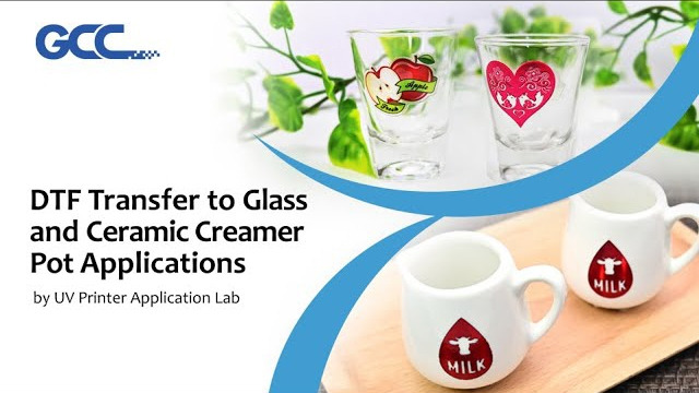 Transferencia de DTF a aplicaciones de recipientes para crema de vidrio y cerámica
